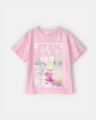 Filles - T-shirt &agrave; imprim&eacute; Star Wars - Rose, image 1 sur 2 diapositives
