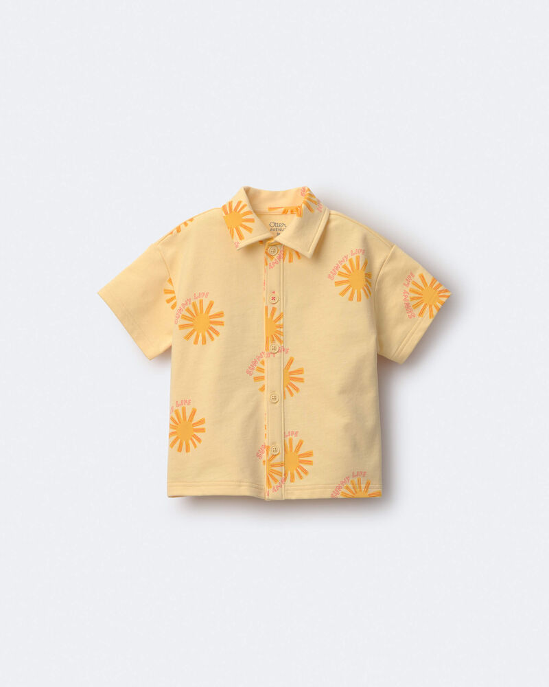 Tout-petit gar&ccedil;on - Chemise boutonn&eacute;e &agrave; manches courtes &agrave; imprim&eacute; Rayon de soleil - Jaune, image 2 sur 6 diapositives
