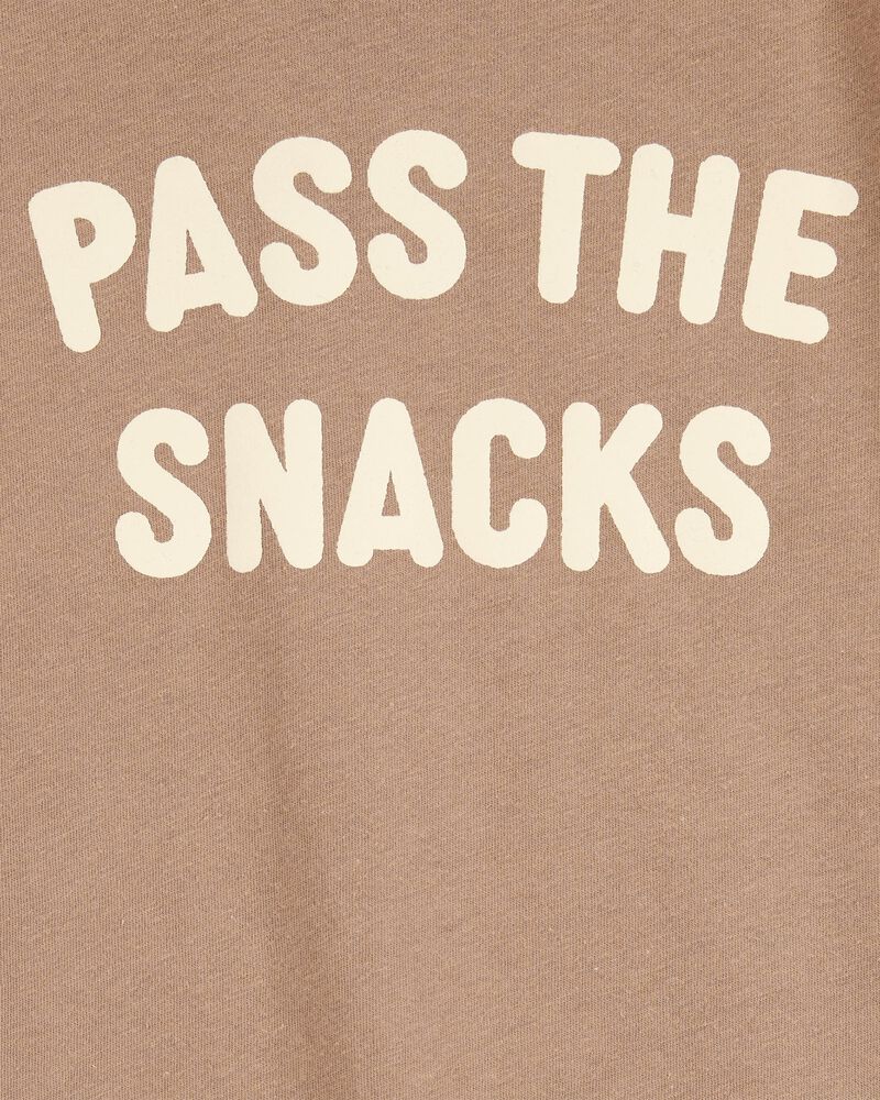 Toddler Pass the Snacks Short-Sleeve Graphic Tee - Brown, image 2 of 3 slides