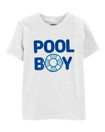 Toddler Pool Boy Graphic Tee - Grey, 