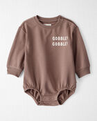 Baby Organic Cotton Gobble Gobble Bubble Bodysuit, image 1 of 5 slides