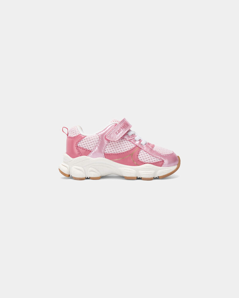 Tout-petit fille - Espadrilles &agrave; effet m&eacute;tallique - Rose, image 2 sur 6 diapositives