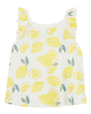 Baby Lemon Print Tank Top, 