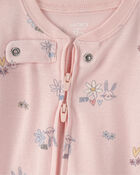 Baby Girl Easter Bunny 100% Cotton Snug Fit 1-Piece Pyjama Set - Pink, image 2 of 5 slides