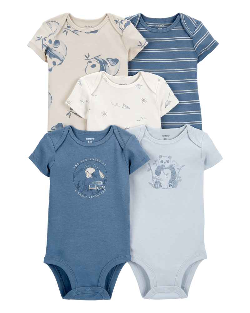 Baby 5-Pack Short-Sleeve Bodysuits, image 1 of 8 slides