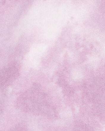 Kid Tie Dye Fleece Pullover - Purple, 