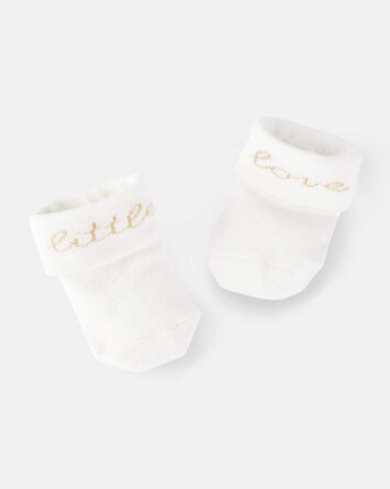 Baby 2-Pack Chick Booties, 