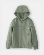 Filles - Blouson utilitaire mi-&eacute;paisseur pour fille - Vert, image 1 sur 3 diapositives