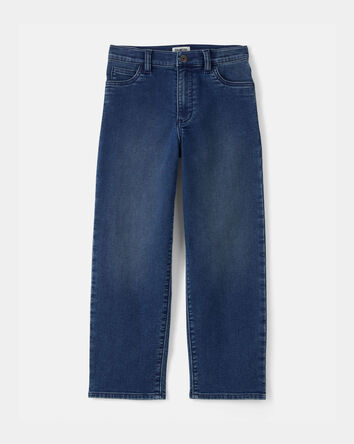Boys Denim Straight Jeans - Dark Wash, 