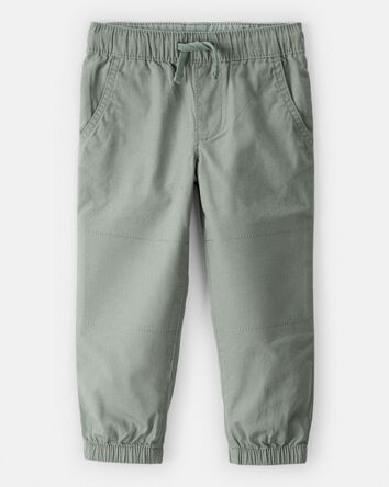 Tout-petit garçon - Pantalon mode à enfiler en coton - Vert, 