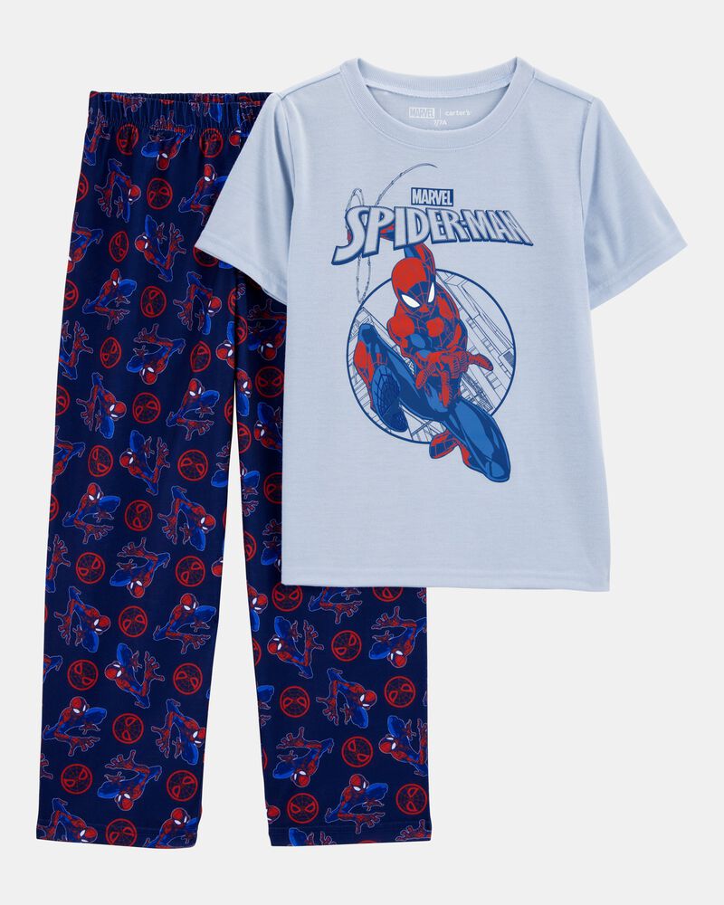 Boys MARVEL&copy; Loose Fit 2-Piece Pyjamas - Blue, image 1 of 3 slides
