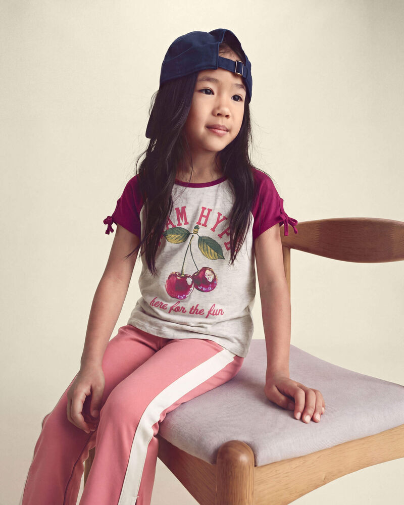 Filles - Legging sport extensible &agrave; jambe &eacute;vas&eacute;e - Rose, image 5 sur 5 diapositives