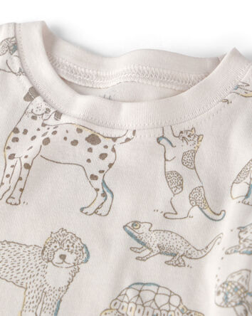 Kid 2-Piece Organic Cotton Pyjama in Pet-Print, 