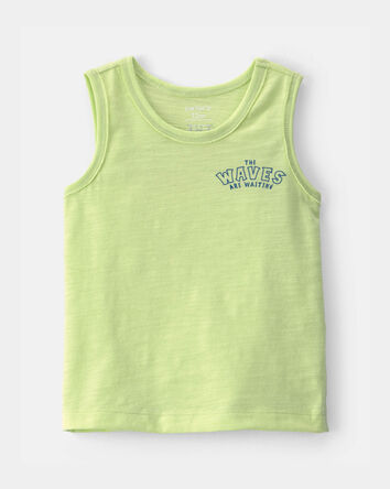 Baby Boy Surfing Crab Tank Top - Green, 