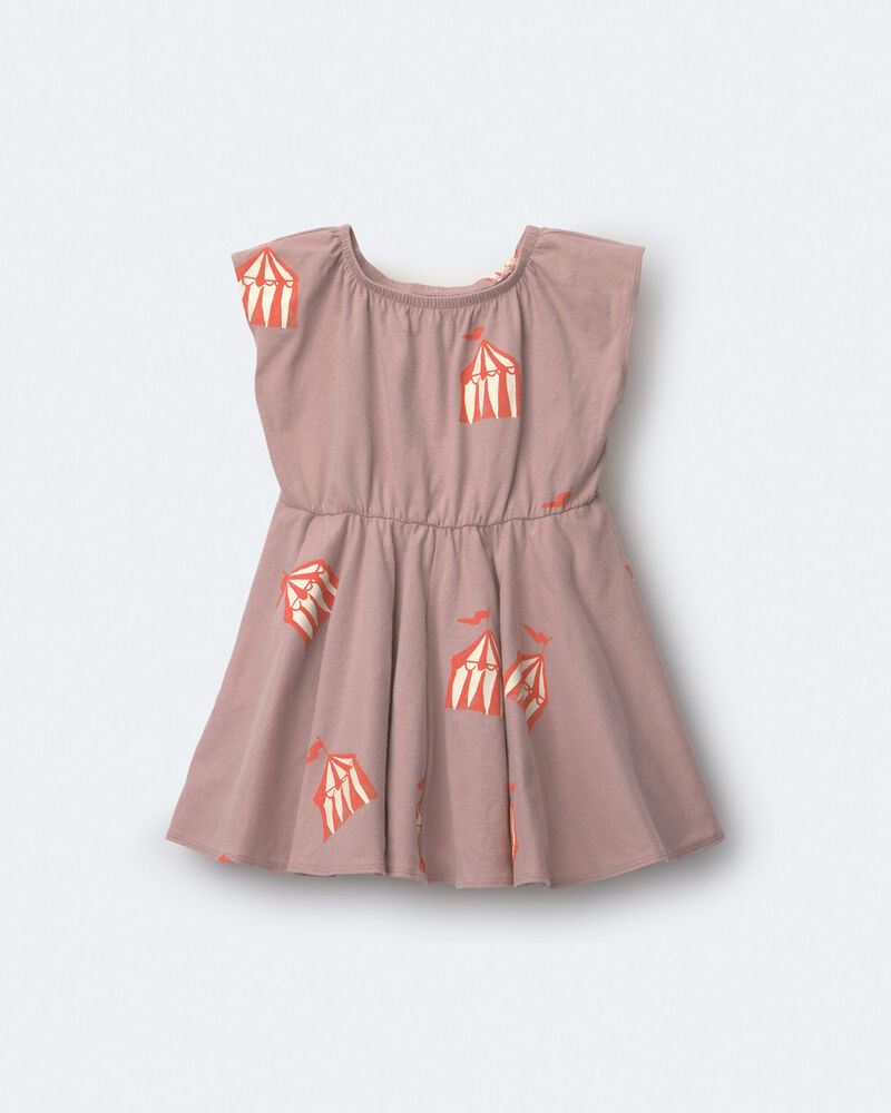 Toddler Girl Avenue Twirl&trade; Dress in Big Top Print - Mauve, image 2 of 6 slides