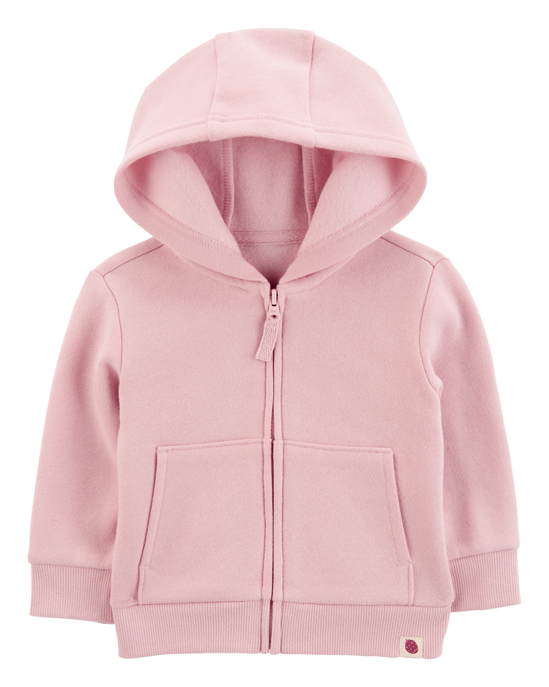 Baby Zip-Up Fleece Hoodie, image 1 of 3 slides
