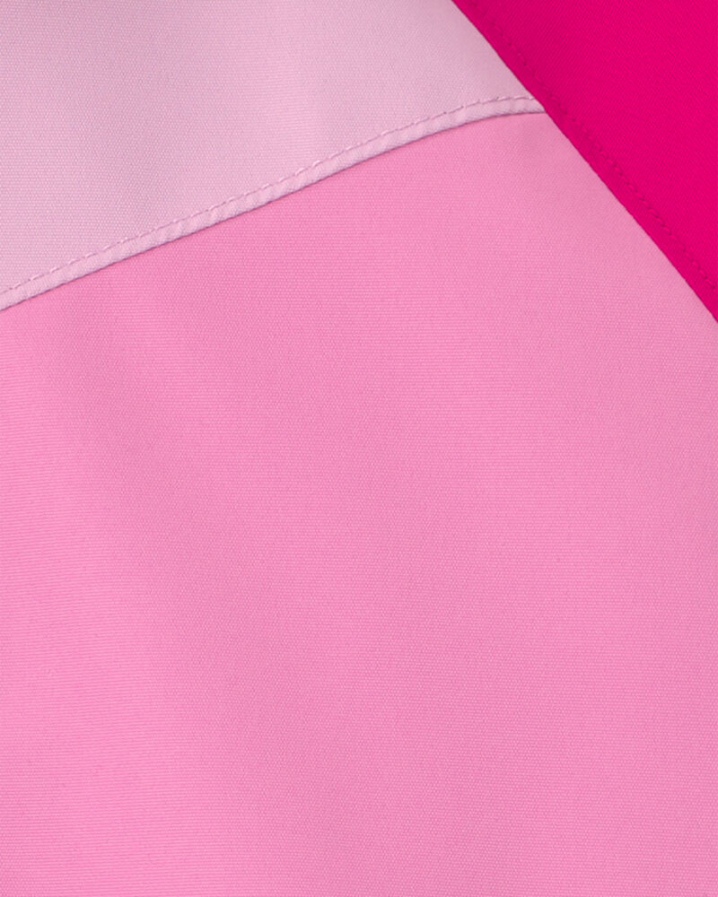 Girls Midweight Fleece Lined  Jacket- Fushia, image 3 of 3 slides