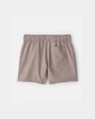 Tout-petit gar&ccedil;on - Short tiss&eacute; avec poches - Taupe, image 2 sur 3 diapositives