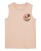 Kid Graphic Surf Tank - Brown, image 1 of 3 slides