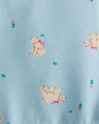 Toddler Girl DayDream Fleece Polar Bear Knit Dress - Blue, image 3 of 4 slides