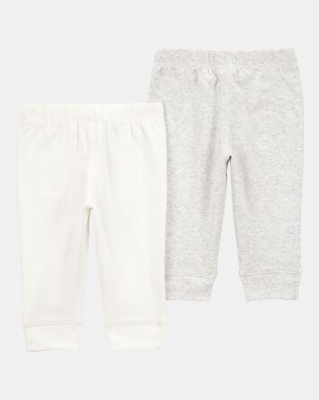 Baby 2-Pack Pull-On Pants, 