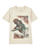 Kid Short-Sleeve Dinosaur Tee - Ivory, image 1 of 3 slides