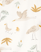 Baby 5-Pack Striped Birds Short-Sleeve Cotton Bodysuits, image 5 of 7 slides