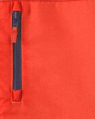 Boys Midweight Fleece Lined Jacket-  Orange/ Red, image 3 of 3 slides
