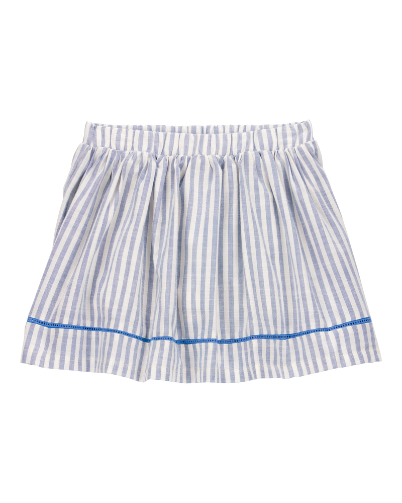 Toddler Striped Pull-On Skort, image 1 of 6 slides
