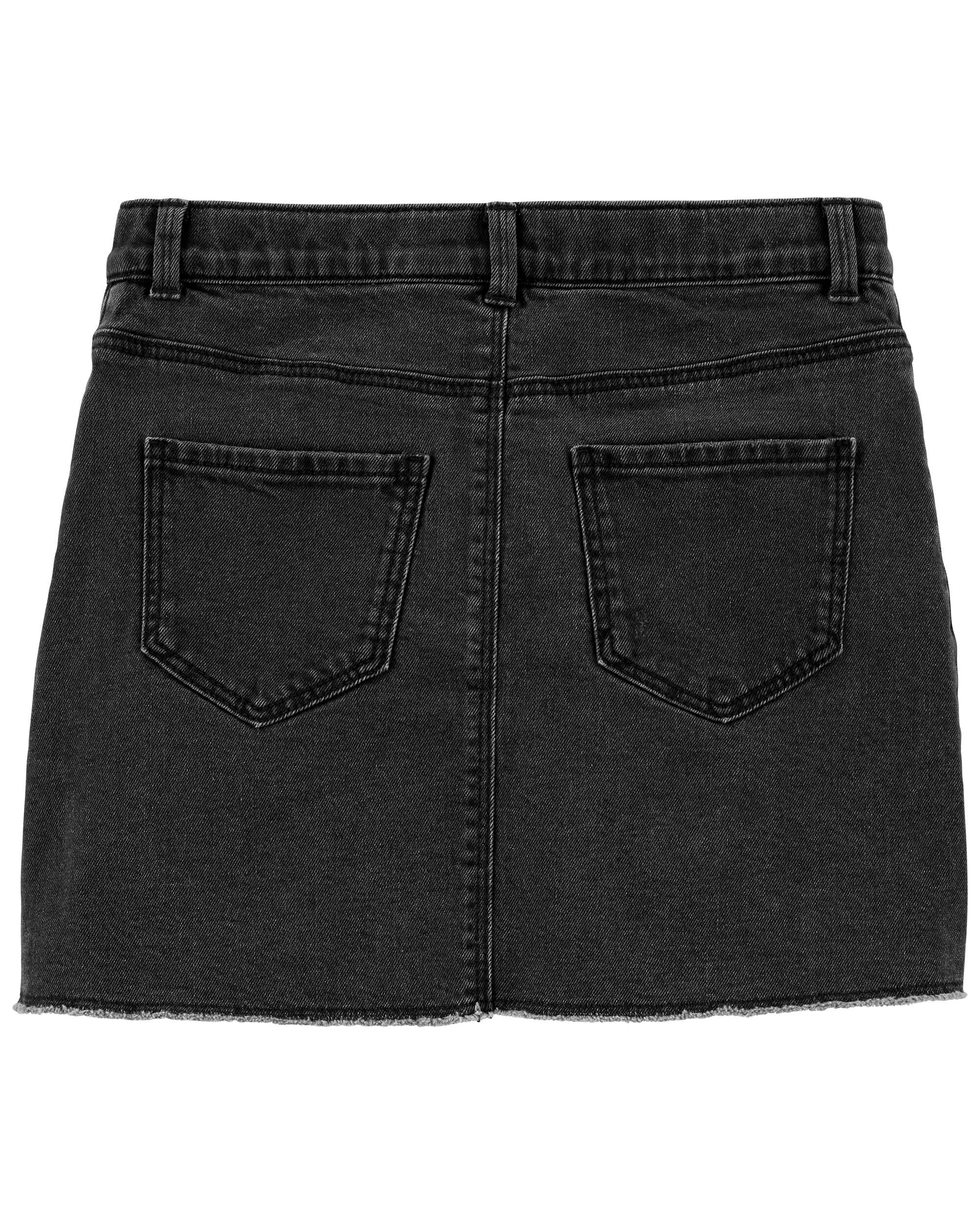 Jupe en denim d chir