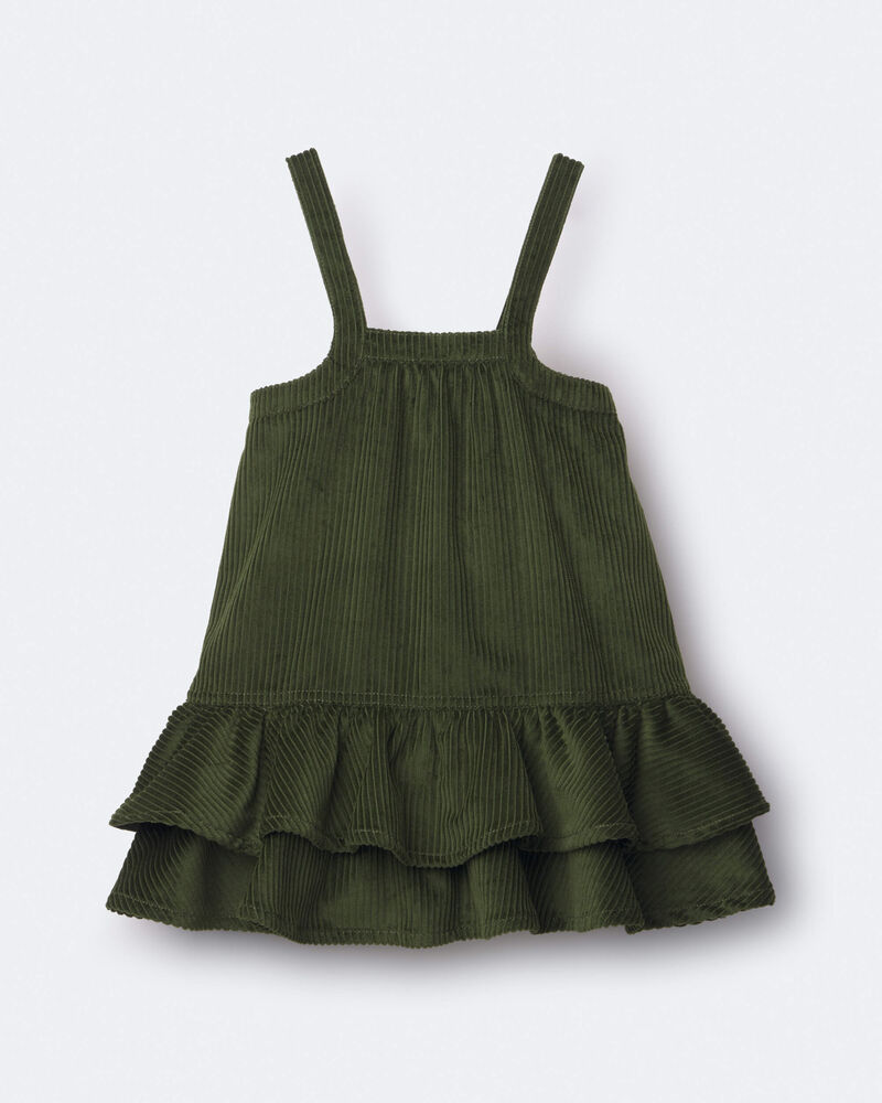 Toddler Girl Ruffle Skirtall - Olive, image 2 of 5 slides