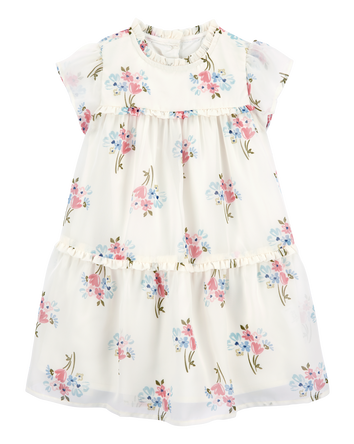 Toddler Floral Short-Sleeve Dress, 