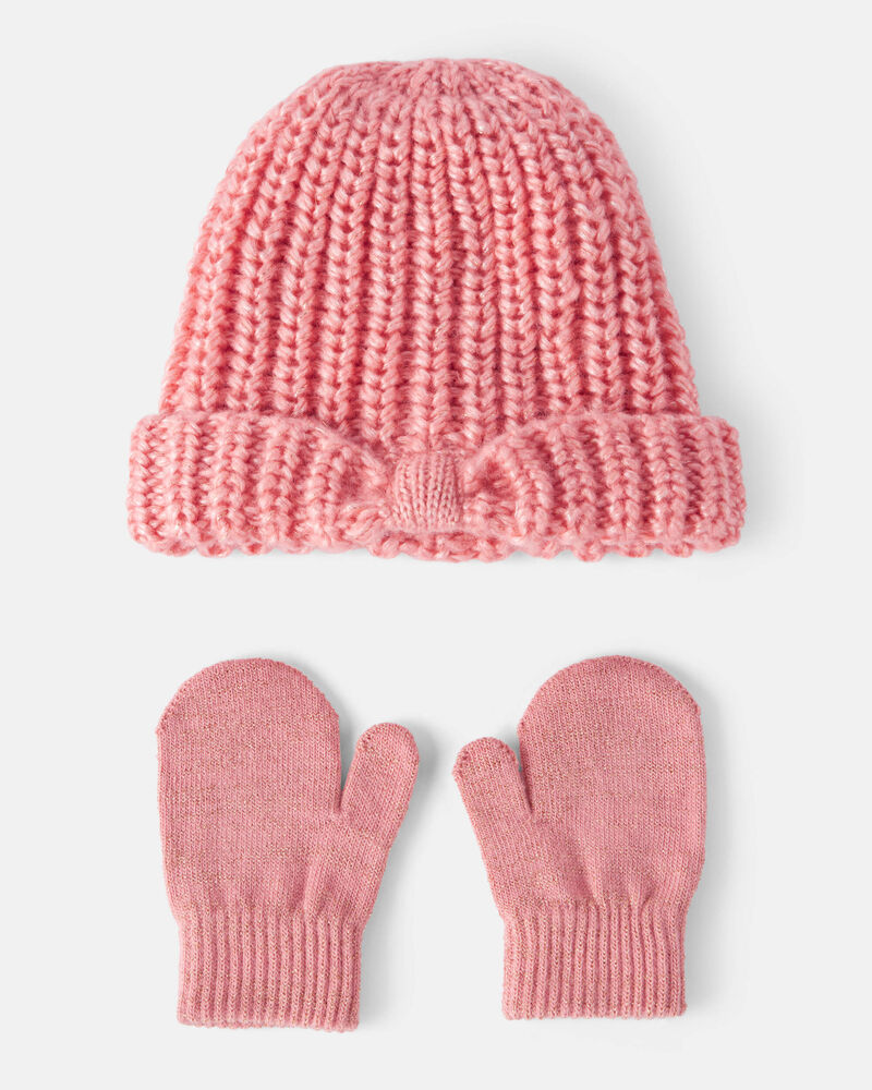 Baby Girl Winter Hat Mittens Set Pink Carter's Oshkosh Canada