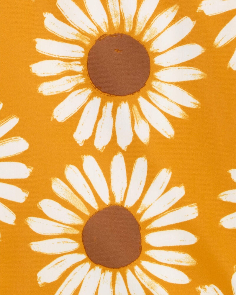 Baby Sunflower 1-Piece Half-Zip Rashguard, image 4 of 5 slides