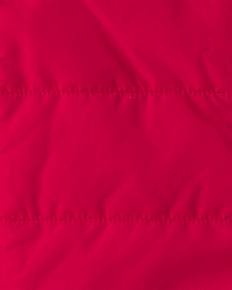 Boys Zip-Up Vest - Red, image 2 of 3 slides