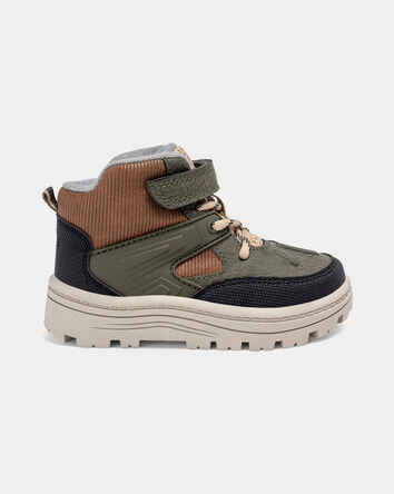 Toddler Boy Ankle Boots - Olive, 