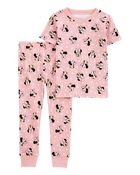 Toddler 2-Piece Minnie Mouse 100% Snug Fit Cotton Pyjamas, image 1 of 3 slides