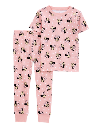 Toddler 2-Piece Minnie Mouse 100% Snug Fit Cotton Pyjamas, 