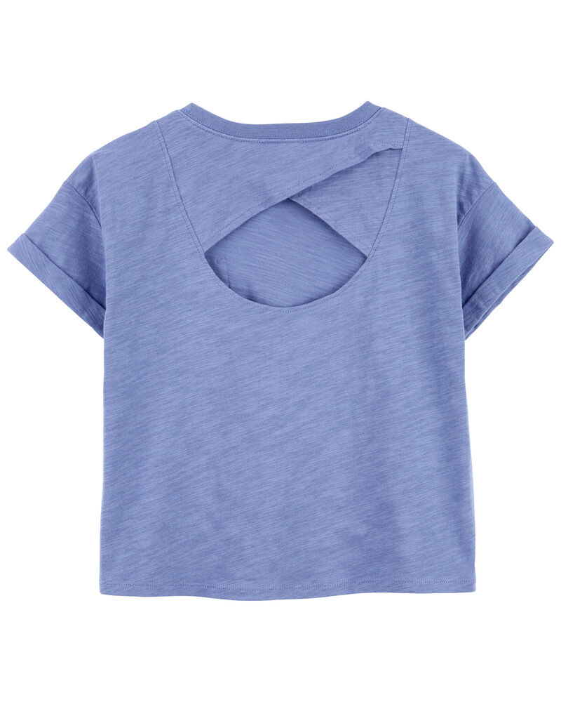 Kid Slub Jersey Open Back Top, image 2 of 4 slides