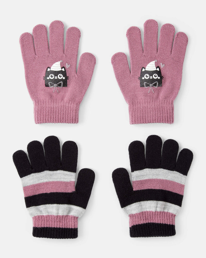 Girls KOMBI 2-Pack Knit Gloves, image 1 of 1 slides