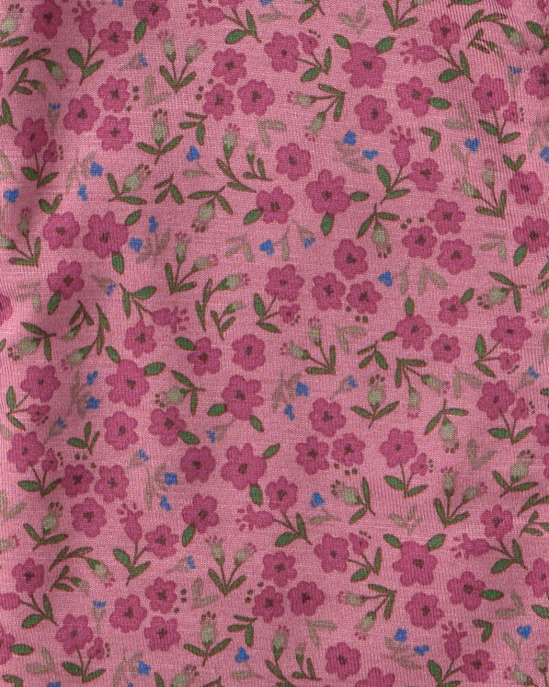 Baby Girl Floral PurelySoft&trade; 2-Way Zip Sleep & Play Pyjamas - Pink, image 7 of 9 slides