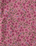 Baby Girl Floral PurelySoft&trade; 2-Way Zip Sleep & Play Pyjamas - Pink, image 7 of 9 slides