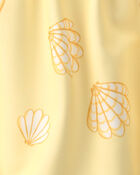 Baby Girl 1-Piece Shell Swimsuit - Yellow, image 4 of 5 slides