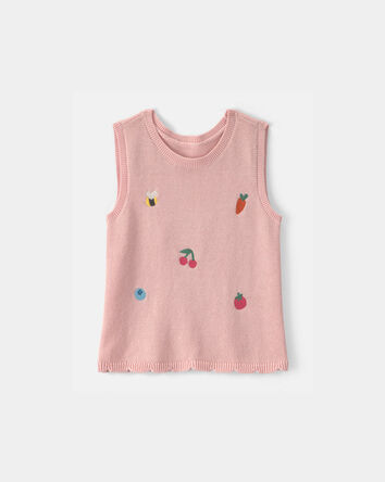 Toddler Girl Summer Icon Tank Top - Pink, 