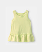 Toddler Girl Peplum Tank Top - Green, image 1 of 3 slides
