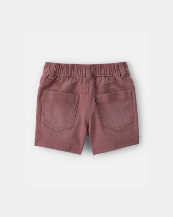 Baby Boy Twill Pull-On Shorts - Brown, 
