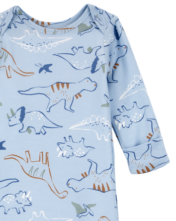 Baby 2-Pack Dinosaur PurelySoft Gown Set, 