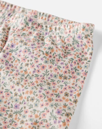 Baby Floral Print Organic Cotton 2-Piece Pyjamas, 