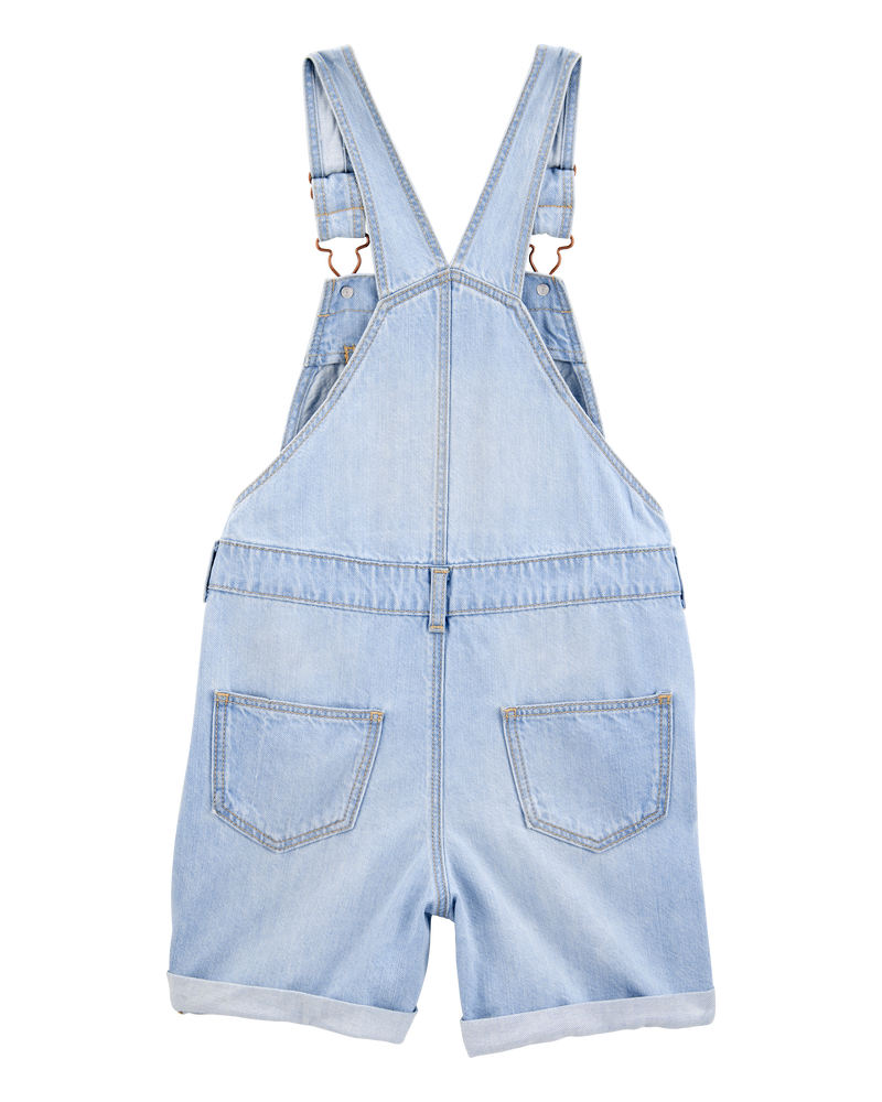 Kid Iconic Denim Shortalls - Blue, image 2 of 5 slides