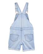 Kid Iconic Denim Shortalls - Blue, image 2 of 5 slides